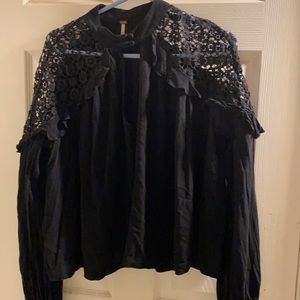 Black long sleeve top